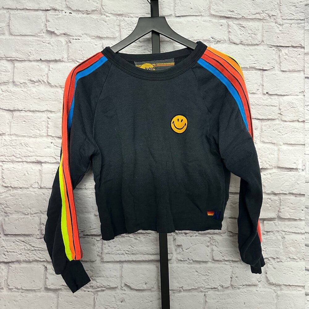 Aviator Nation Charcoal Top - Small